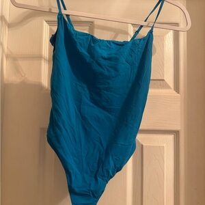 SKIMS Blue Bodysuit Top